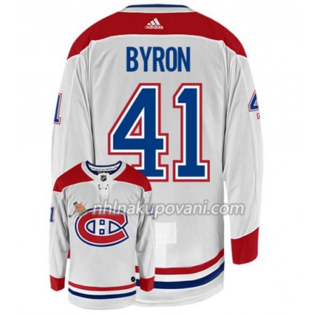 Montreal Canadiens Dresy PAUL BYRON 41 Adidas Bílá Authentic - Pánské